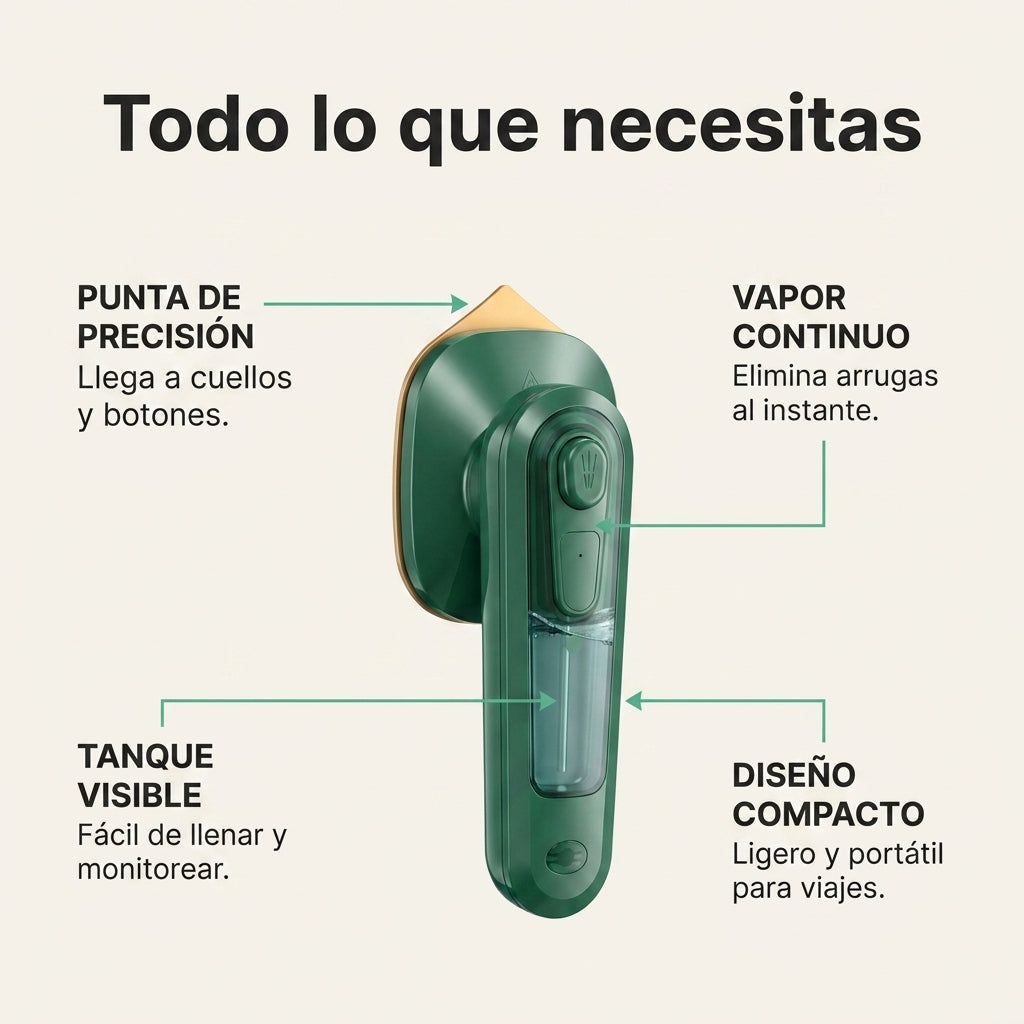 Plancha A Vapor Portatil — vista 3